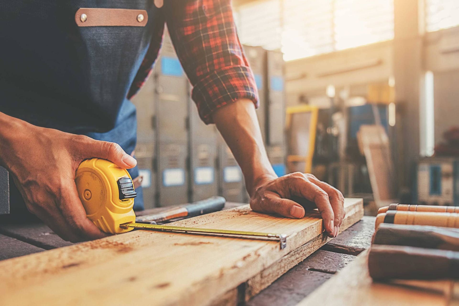 In-house carpentry workshop with industrial woodworking machinery at Synergy@KB